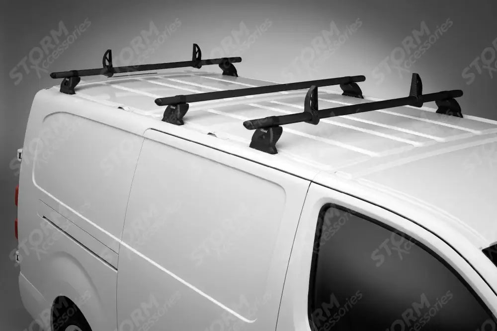 Kammbar Black for Volkswagen Transporter T5 2002-2015 - 4 Aluminium Bars