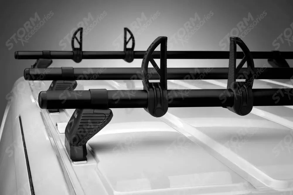 Kammbar Black for Volkswagen Transporter T5 2002-2015 - 4 Aluminium Bars