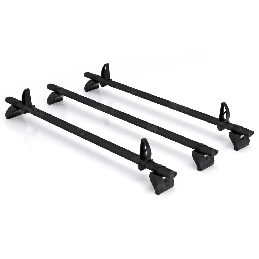 Kammbar Black For Volkswagen Transporter T5 2002-2015 Low Roof - 3 Aluminium Bars