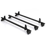 Kammbar Black For Volkswagen Transporter T5 2002-2015 Low Roof - 3 Aluminium Bars