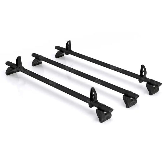 Kammbar Black for Vw Transporter T7 2024 On - 3 Aluminum Bars - Roof Rails
