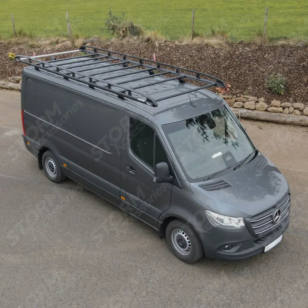 Kammrack Black For Mercedes Sprinter 2018 On - Medium Wheelbase - Low Roof