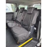 Kombi Seat Covers Fixed 3 Rear Singles Black For VW Volkswagen T7 2025+