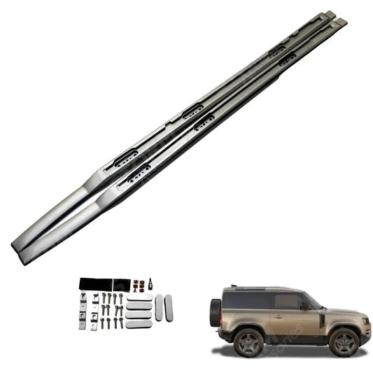 Land Rover Defender 110 / 130 L663 2020 On Oe Style Roof Rail - Pair - In Silver