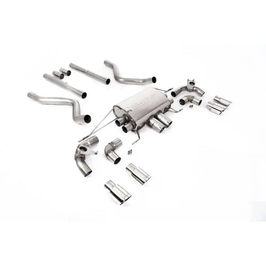 Land Rover Defender 90 2020+ 5.0 V8 525ps - Milltek Sport Non Resonated Opf Back System - Valaved GT-90 Polished