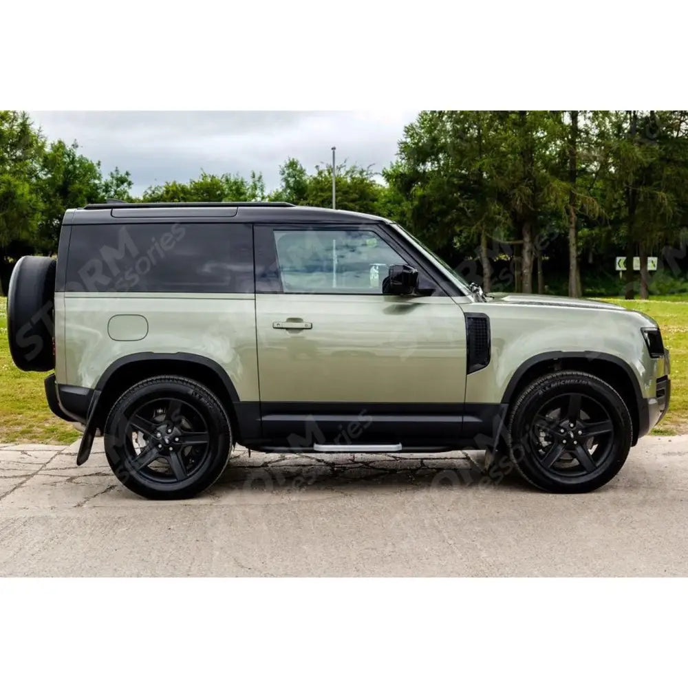 Land Rover Defender 90 L663 2020 On Oe Style Running Boards Silver - Side Steps - Pair