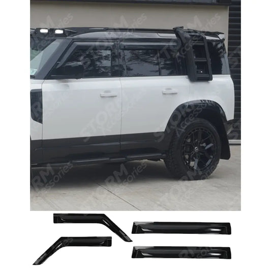 Land Rover Defender L663 2020+ 110 4pc STX Wind Deflectors - External Fit -Clear