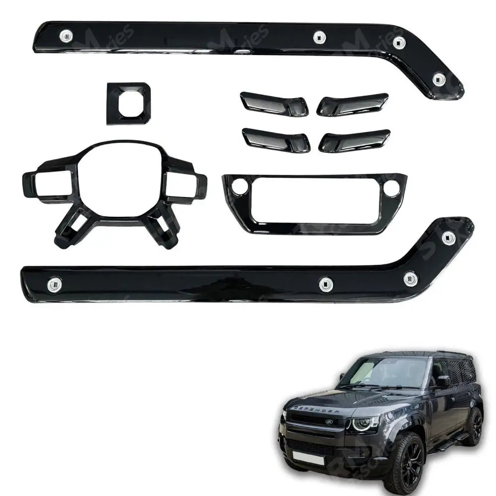 Land Rover Defender L663 2020 - 2024 Interior Trim Kit - Gloss Black