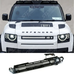 Land Rover Defender L663 2020 On Led Dynamic Front Grill - Gloss Black