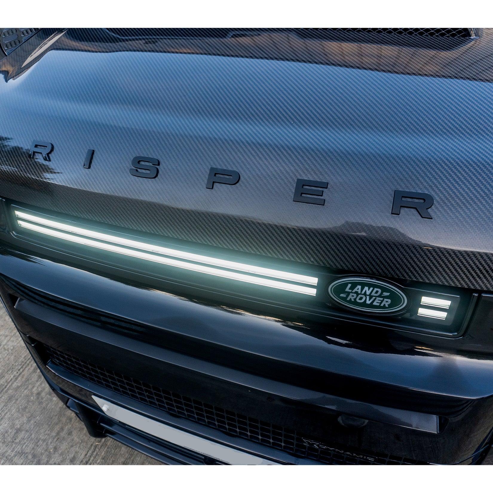 LAND ROVER DEFENDER L663 2020 ON LED DYNAMIC FRONT GRILL - GLOSS BLACK - Storm Xccessories