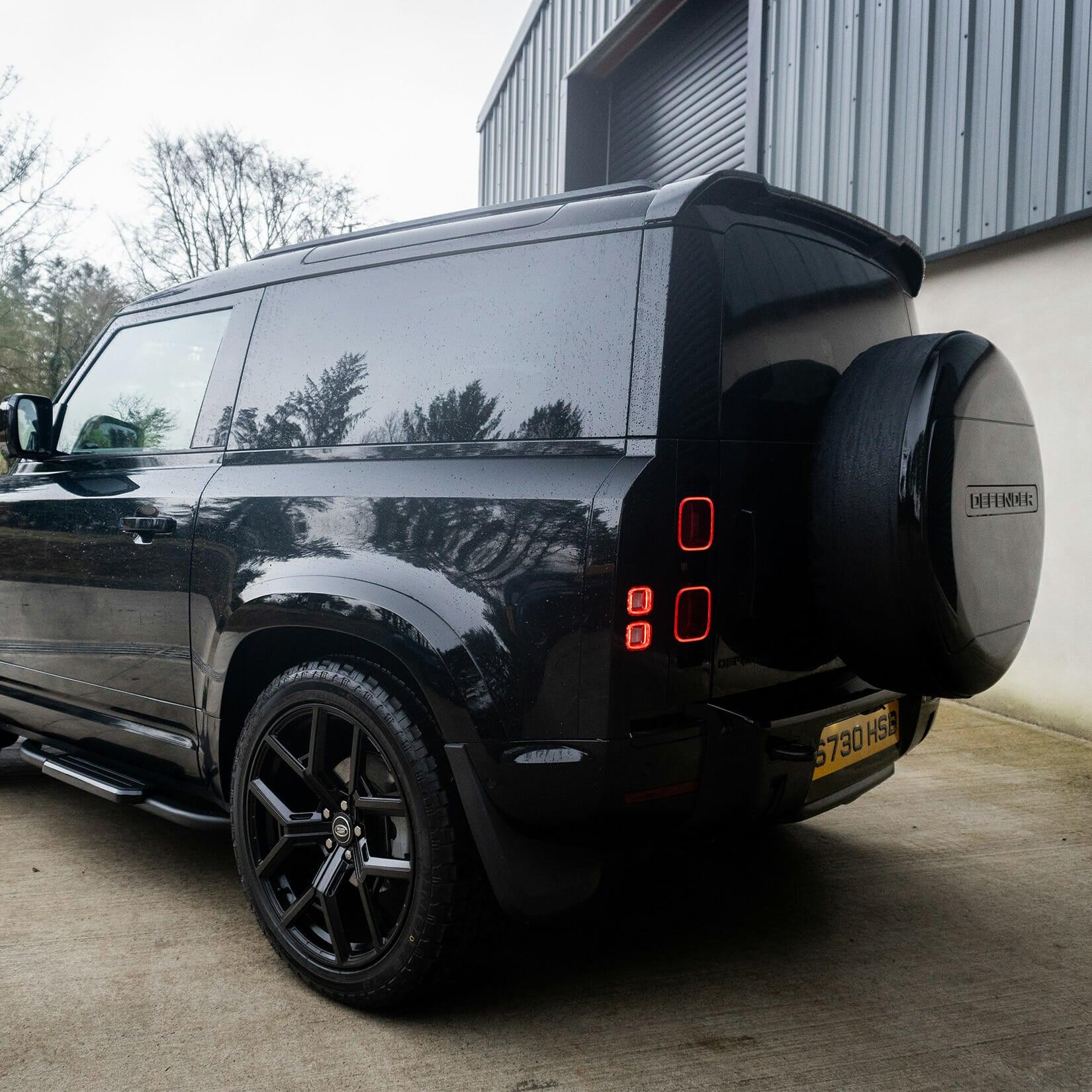 LAND ROVER DEFENDER L663 2020 ON OEM STYLE REAR SPARE WHEEL COVER COLOUR CODED Gloss Black - Storm Xccessories2