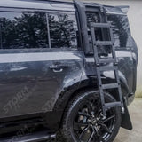 Land Rover Defender L663 90 / 110 / 130 2020 On Oem Style Side Roof Ladder Gloss Black