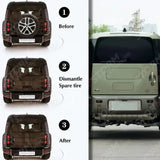 Land Rover Defender L663 90 /110 / 130 2020 On - Spare Wheel Cover Removal Plate - Colour Coded