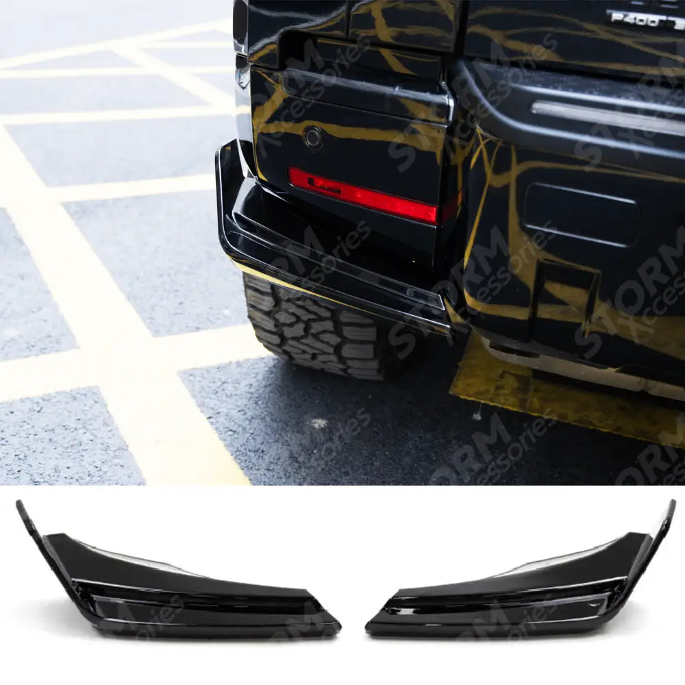 Land Rover Defender L663 Rear End Pieces In Gloss Black