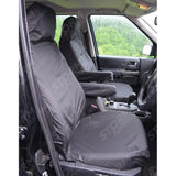 Land Rover Discovery 3 4 Front Seat Covers - With Armrests - Black