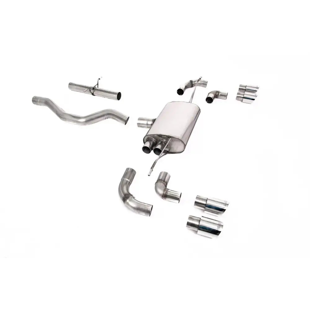 Landrover Defender 110 3.0 L6 P400 - Milltek Sport Non Resonated (Louder) Opf Back System GT-90 Polished