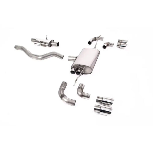 Landrover Defender 110 3.0 L6 P400 - Milltek Sport Resonated (Quieter) Opf Back System GT-90 Polished