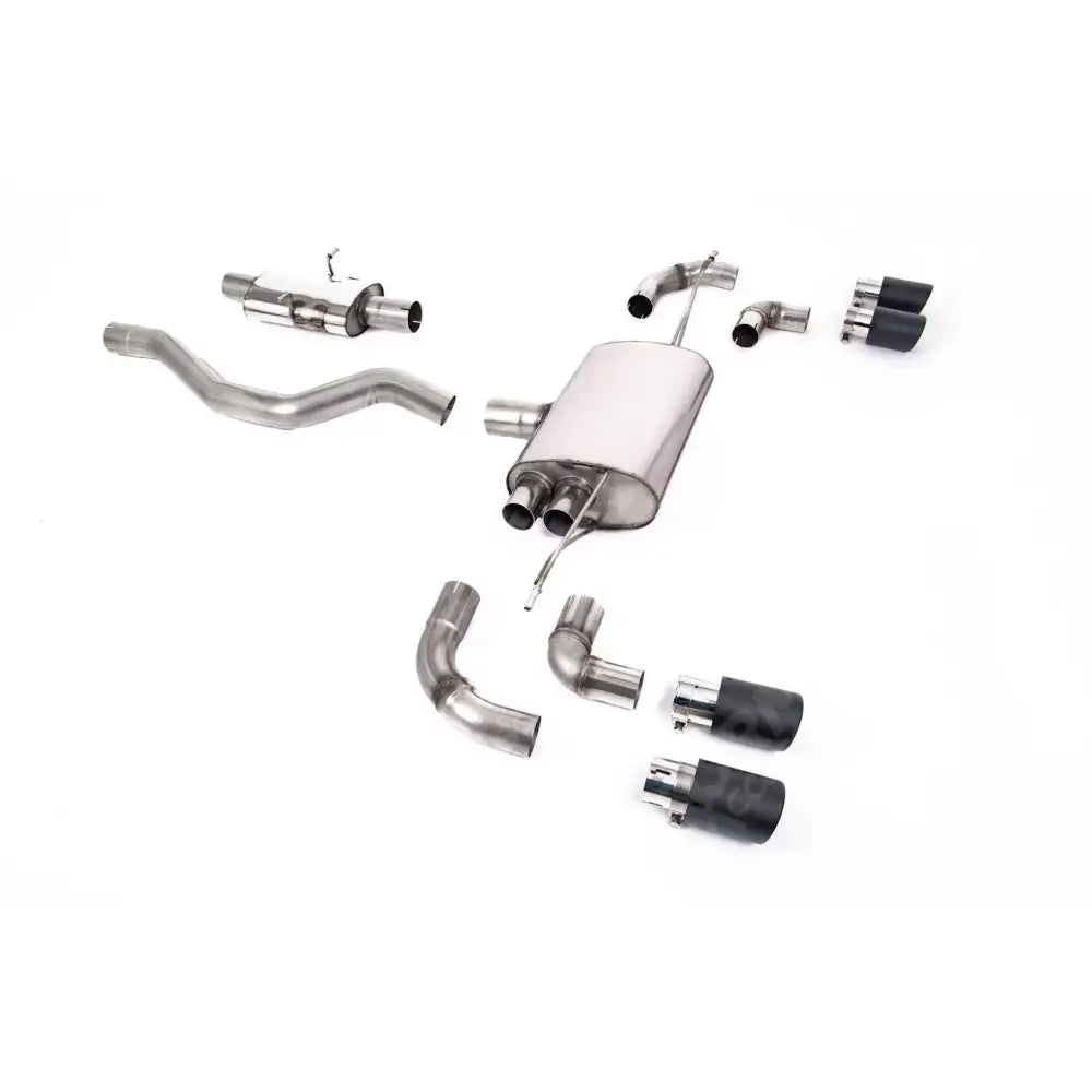 Landrover Defender 110 3.0 L6 P400 - Milltek Sport Resonated (Quieter) Opf Back System Jet-90 Carbon