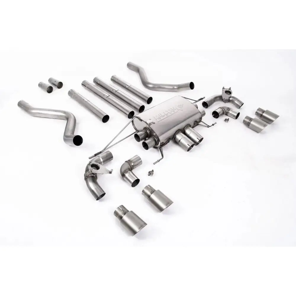 Landrover Defender 110 5.0 V8 525ps - Milltek Sport Non Resonated Opf Back System - Valaved GT-90 Brushed Titanium