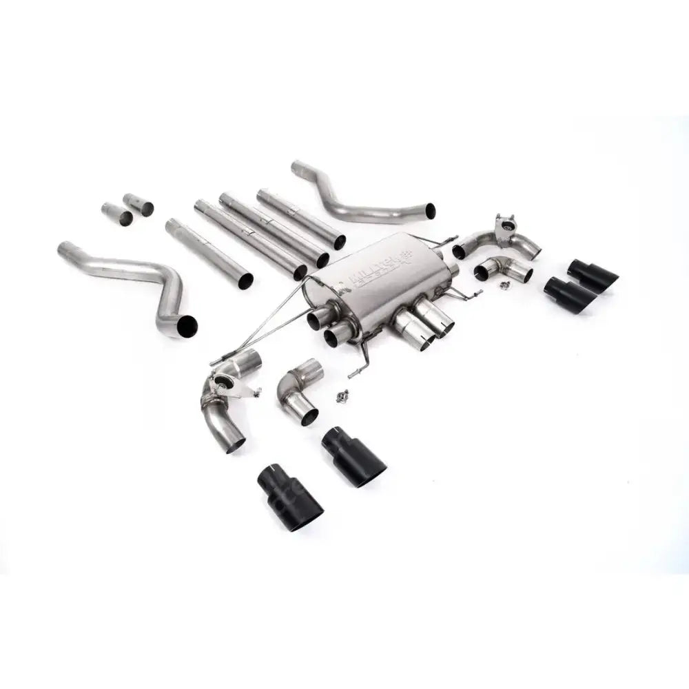 Landrover Defender 110 5.0 V8 525ps - Milltek Sport Non Resonated Opf Back System - Valaved GT-90 Cerakote Black