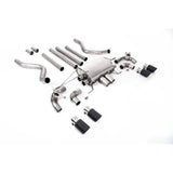 Landrover Defender 110 5.0 V8 525ps - Milltek Sport Non Resonated Opf Back System - Valaved Jet-90 Carbon