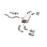 Landrover Defender 90 3.0 L6 P400 - Milltek Sport Resonated (Quieter) Opf Back System GT-90 Brushed Titanium
