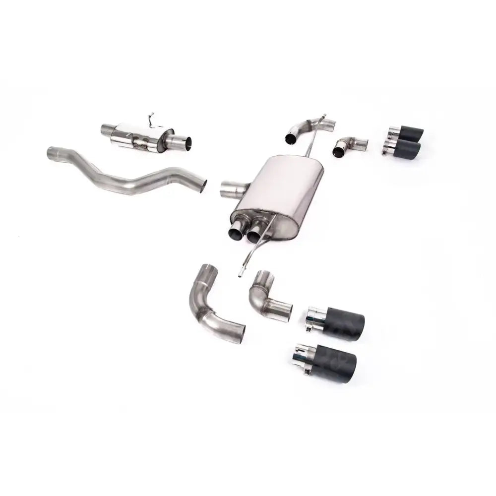 Landrover Defender 90 3.0 L6 P400 - Milltek Sport Resonated (Quieter) Opf Back System Jet-90 Carbon