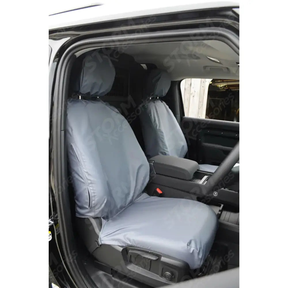 Landrover Defender L663 2020+ Front For Seat Covers Pair - Grey