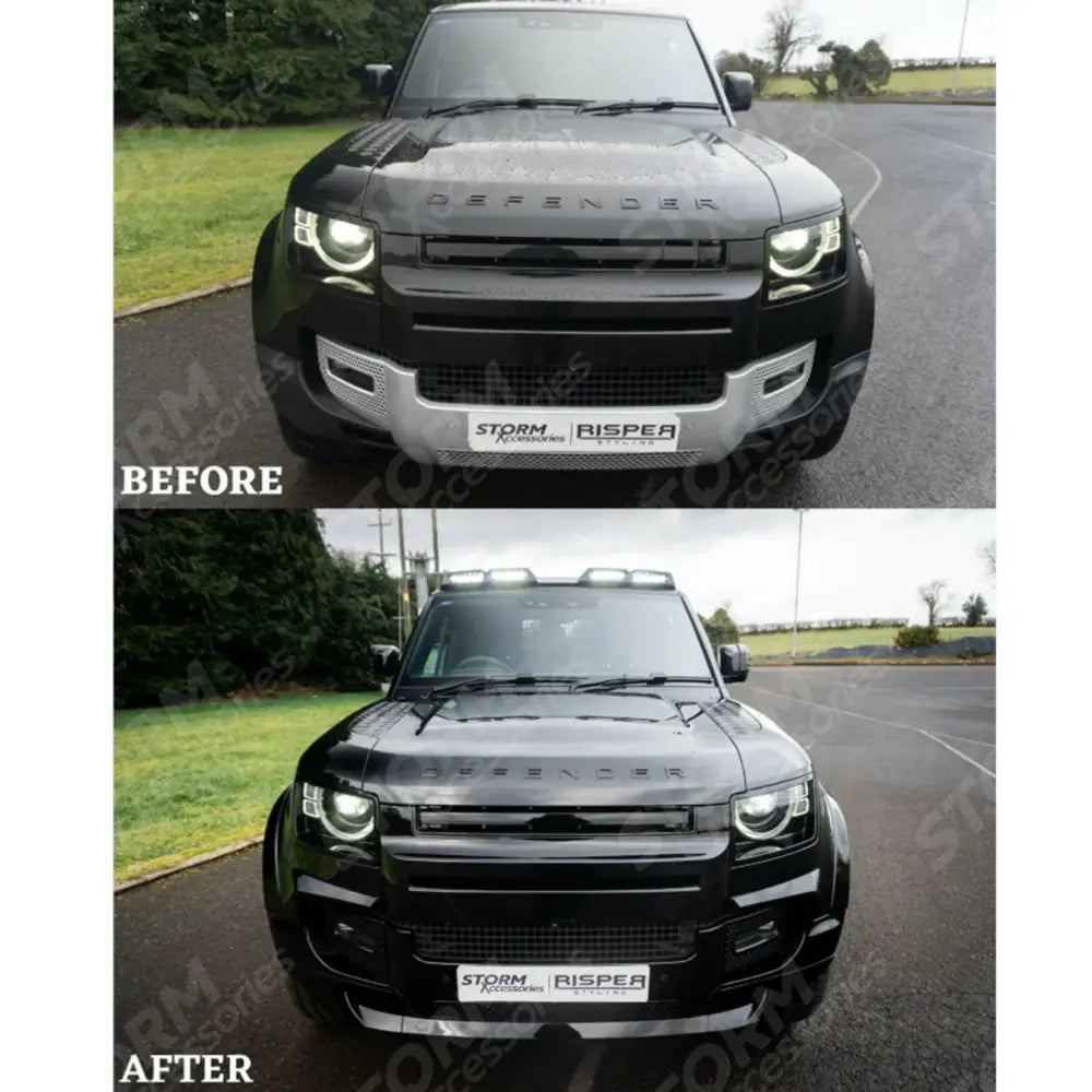 Landrover Defender L663 2020+ - Roof Light Pod V2 - Gloss Black