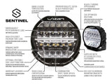 Lazer Lamps Sentinel 7" Spot Light - Standard