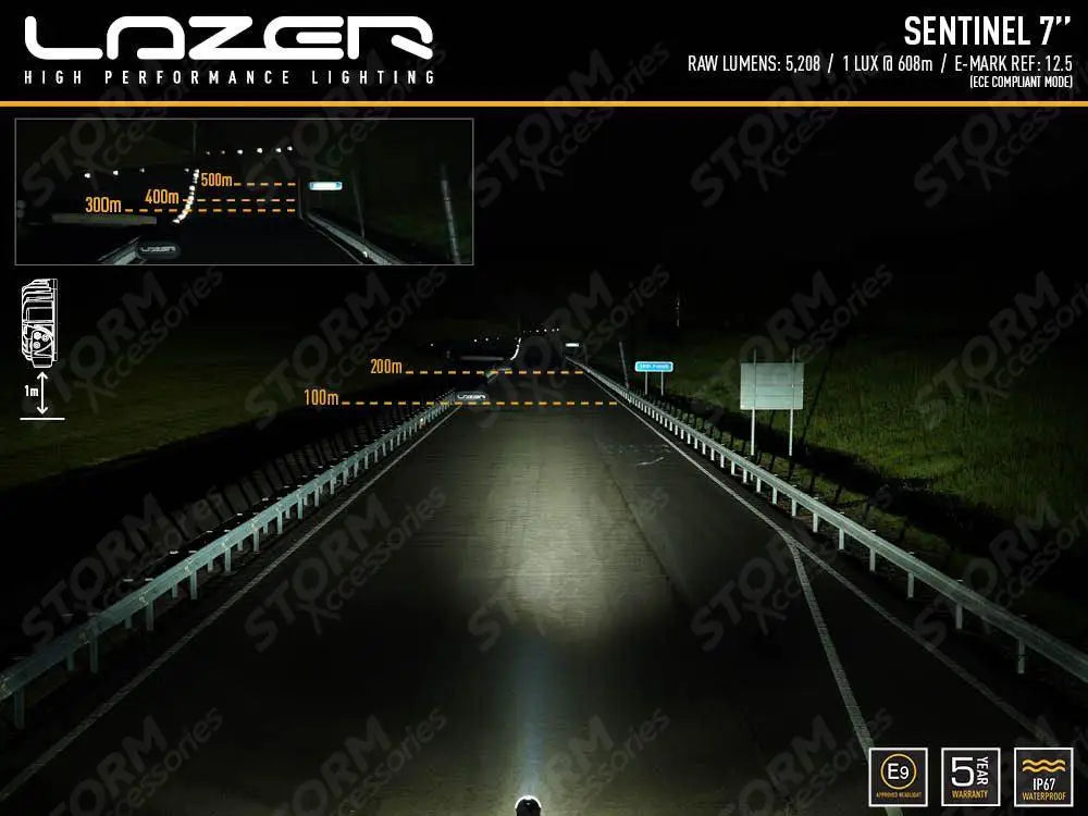 Lazer Lamps Sentinel 7" Spot Light - Standard