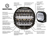 Lazer Lamps Sentinel 9" Spot Light - Elite