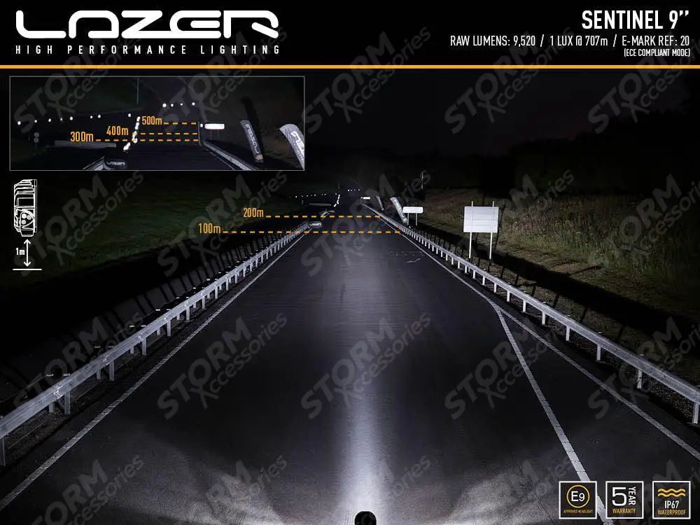 Lazer Lamps Sentinel 9" Spot Light - Std