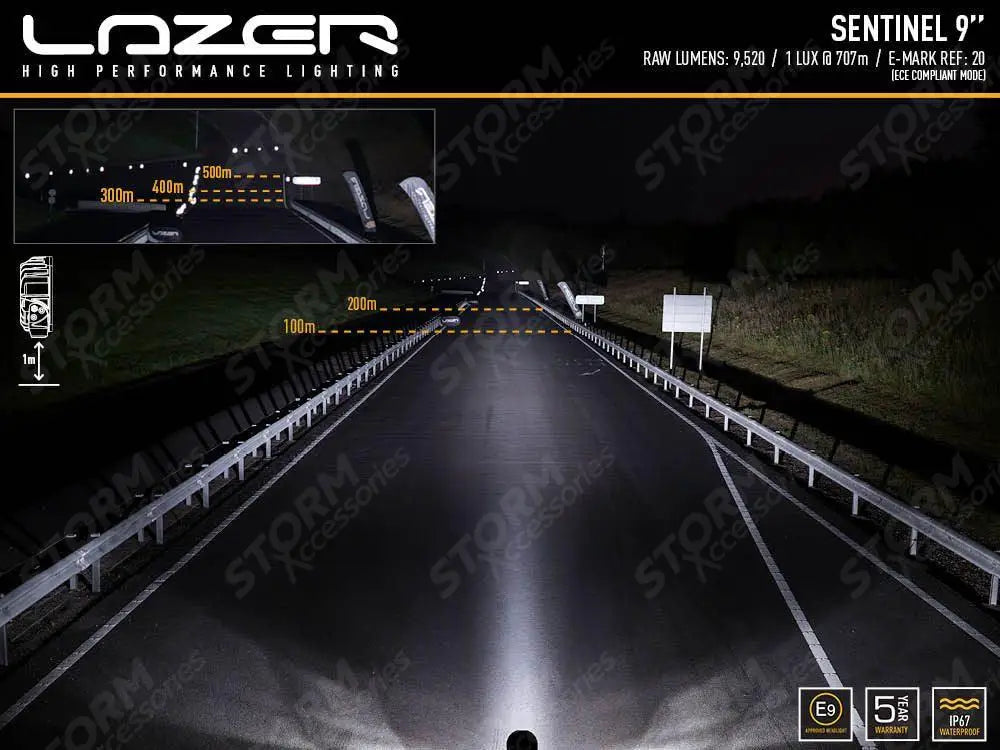 Lazer Lamps Sentinel 9" Spot Light - Std