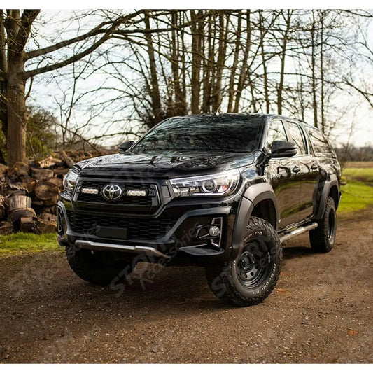 Lazer Light Grille Kit St4 Lamps X 2 For Toyota Hilux Invincible X 2018 -2021