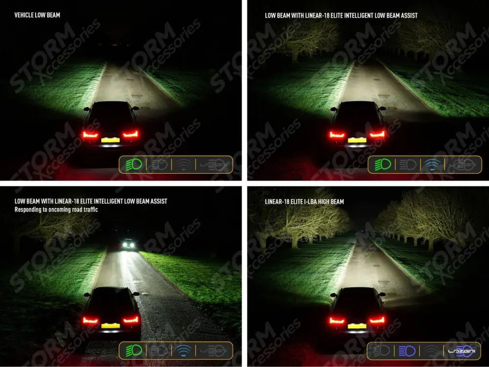 Lazer Lights - Linear-18 Elite 21" Light Bar - With Intelli Low Beam Assist