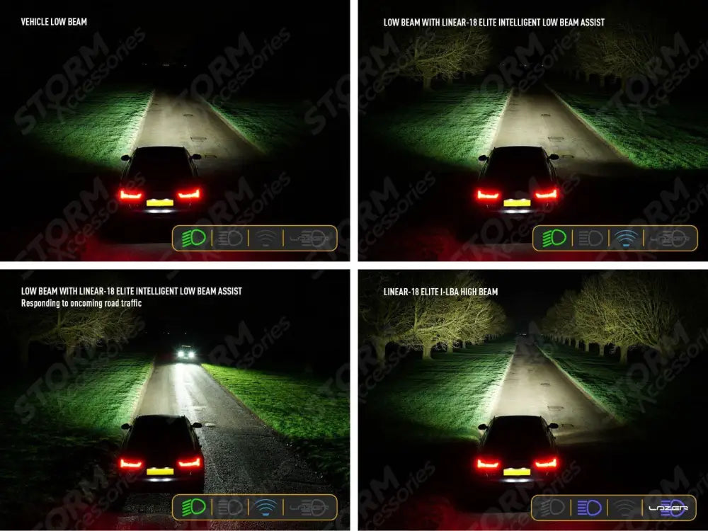Lazer Lights - Linear-18 Elite 21" Light Bar - With Intelli Low Beam Assist