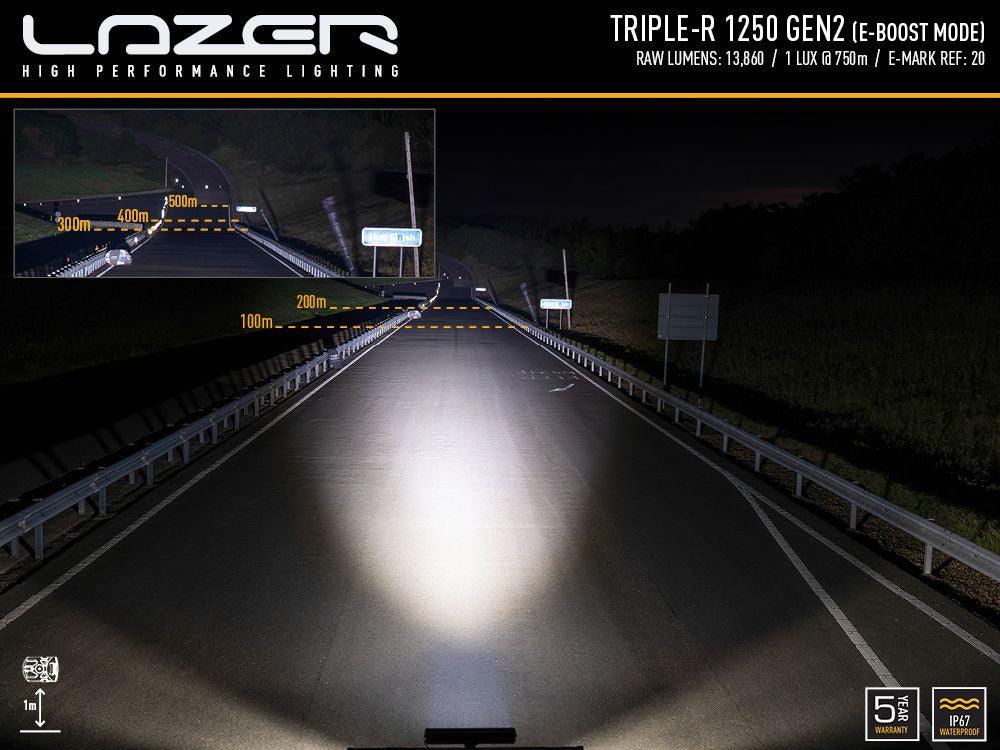 LAZER LIGHTS - TRIPLE-R 1250 GEN 2 23" LIGHT BAR - WITH POS LIGHT - Storm Xccessories2