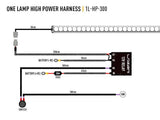 Lazer Lights - Wiring Kit - Single Lamp - High Power