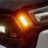 LED Autolamps 12/24V Low-Profile 3-LED Amber Warning Lamp