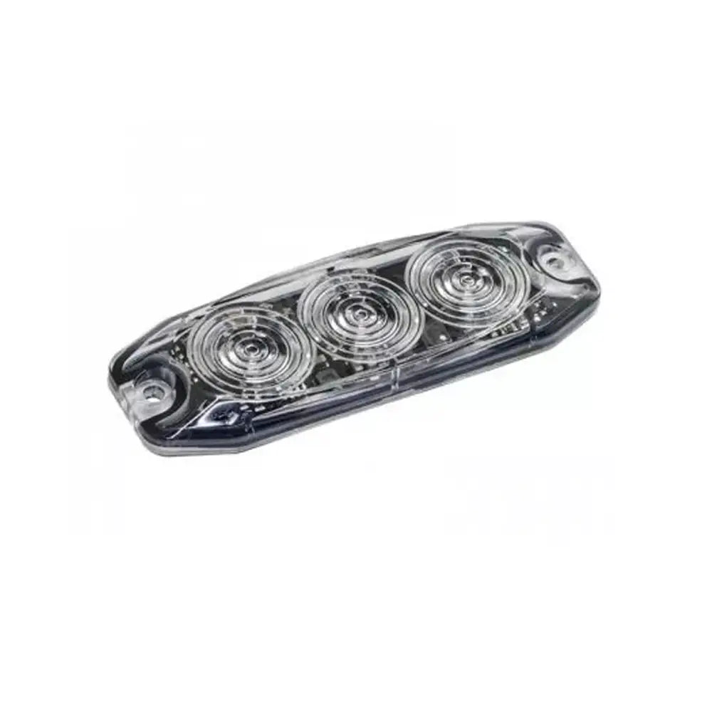 LED Autolamps 12/24V Low-Profile 3-LED Amber Warning Lamp