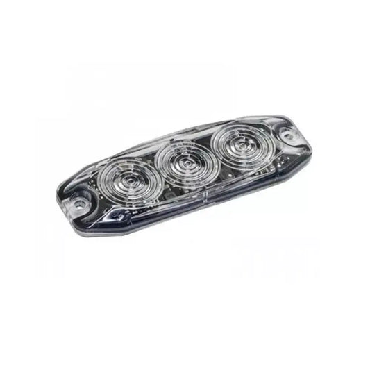 LED Autolamps 12/24V Low-Profile 3-LED Amber Warning Lamp