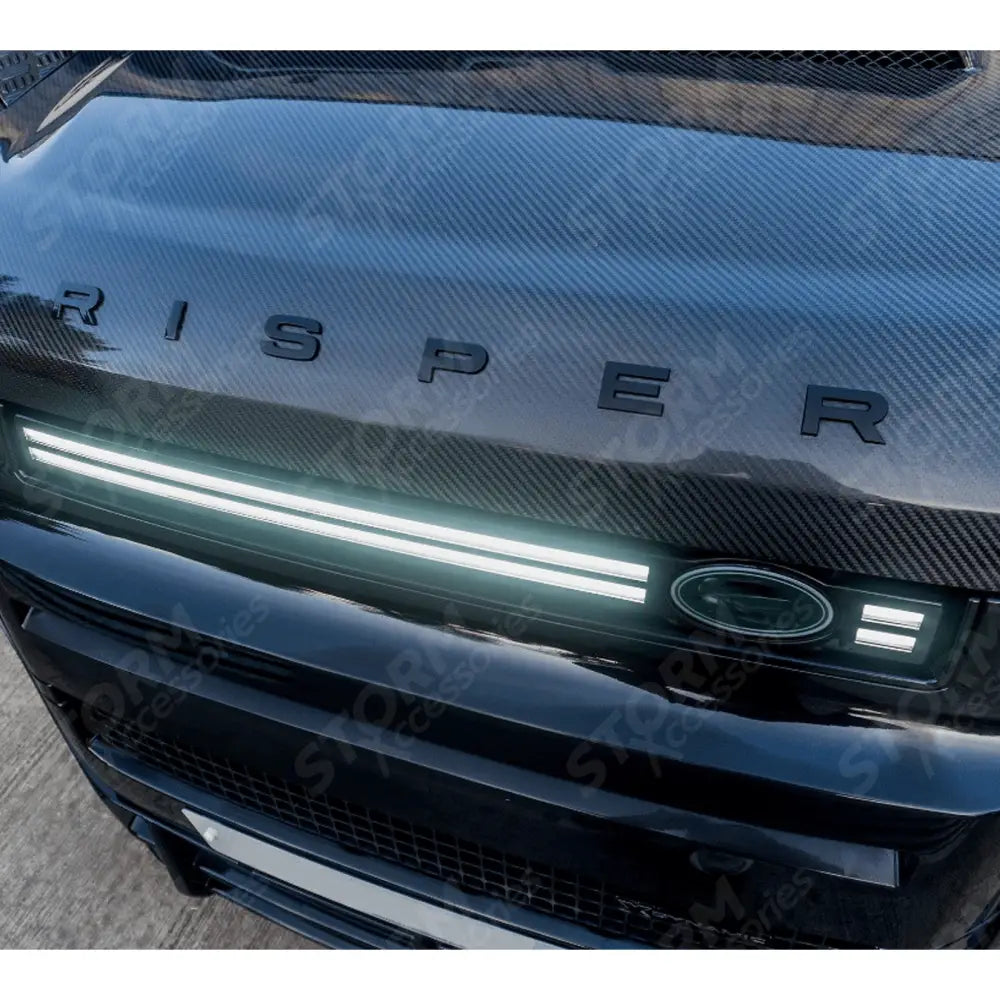 Led Dynamic Front Grill Gloss Black For Land Rover Defender L663 2020 On