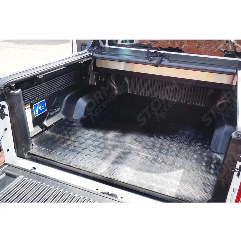 Load Bed Rubber Mat In Black For Ford Ranger T6 Wildtrak 2019-2022 Double Cab