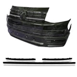Lower 3 Piece Clip In Grille Streamer Choose Colour For Vw T6 Transporter 2015-2019 Gloss Black