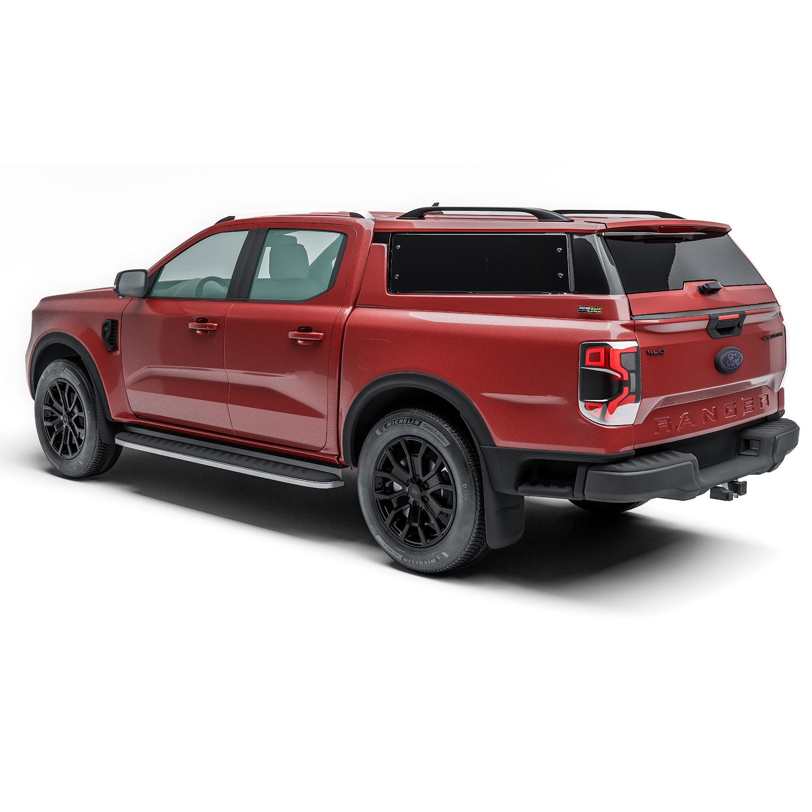 Ridgeback Platinum Hardtop for Ford Ranger T9 Double Cab 2023 Onwards Lucid Red - D4