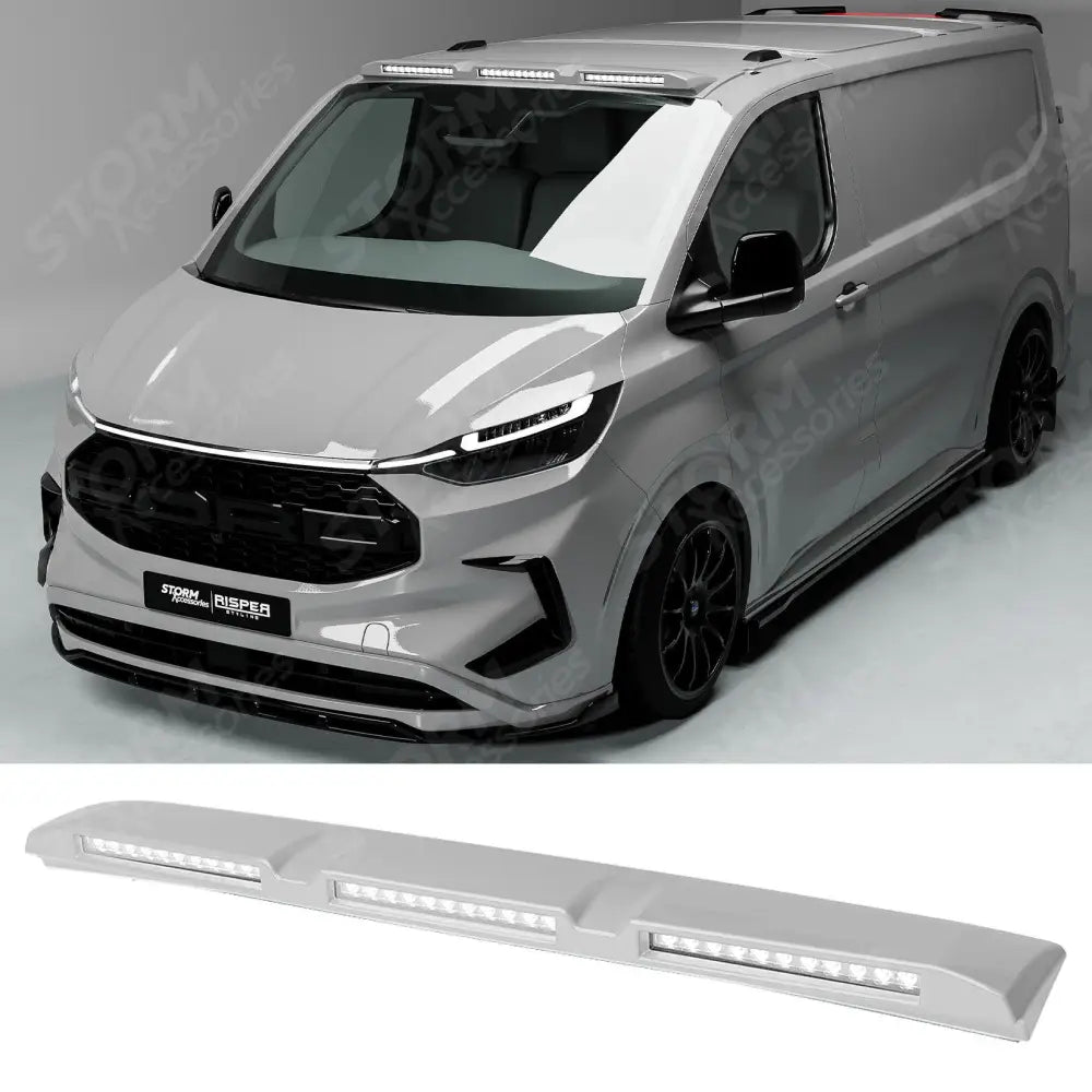 Luminex Roof Light Pod With Amber Strobe Colour Coded For Ford Transit Custom MK2 2024 on Grey Matter