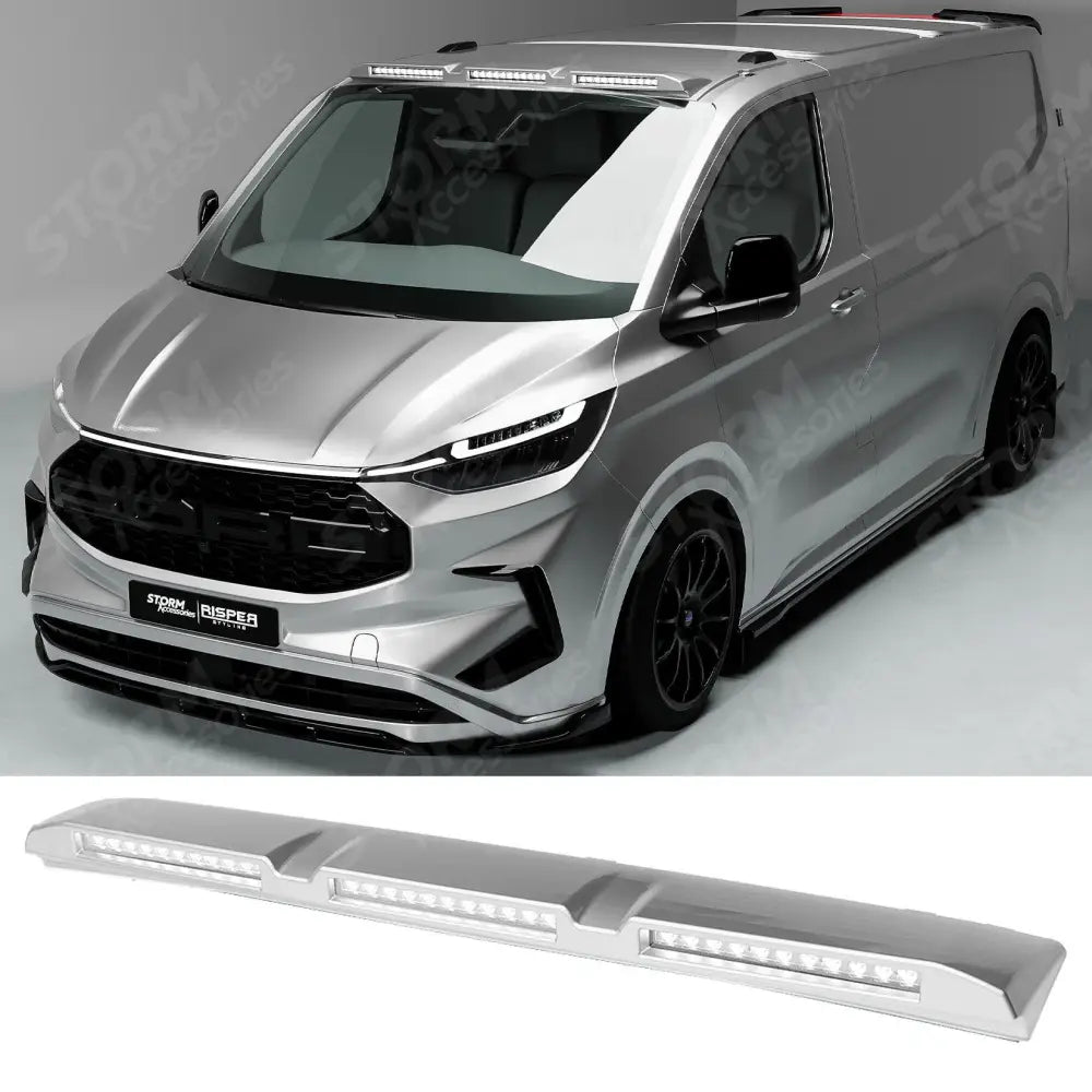 Luminex Roof Light Pod With Amber Strobe Colour Coded For Ford Transit Custom MK2 2024 on Moondust Silver