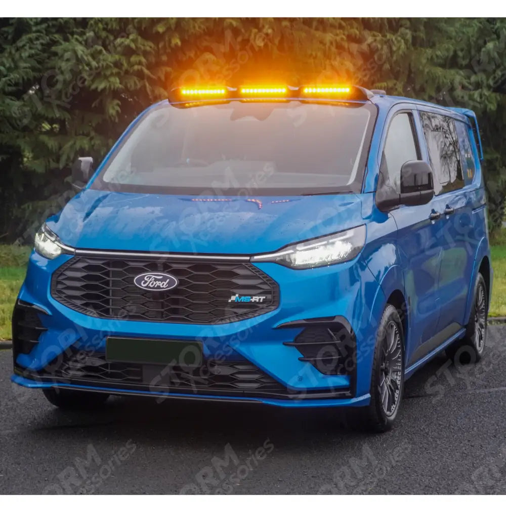 Luminex Roof Light Pod With Amber Strobe Gloss Black For Ford Transit Custom MK2 2024 on