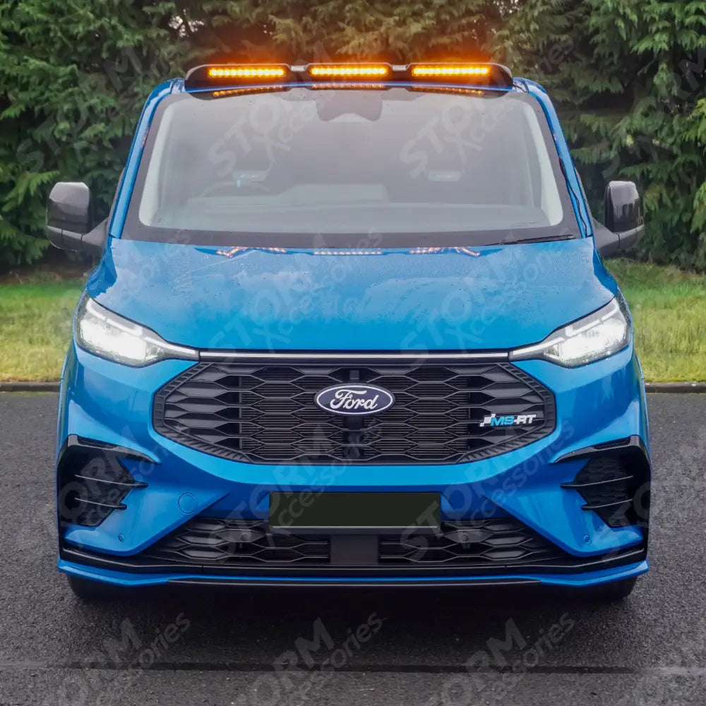 Luminex Roof Light Pod With Amber Strobe Gloss Black For Ford Transit Custom MK2 2024 on